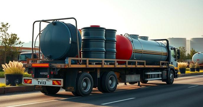 Transporte de produtos químicos não perigosos