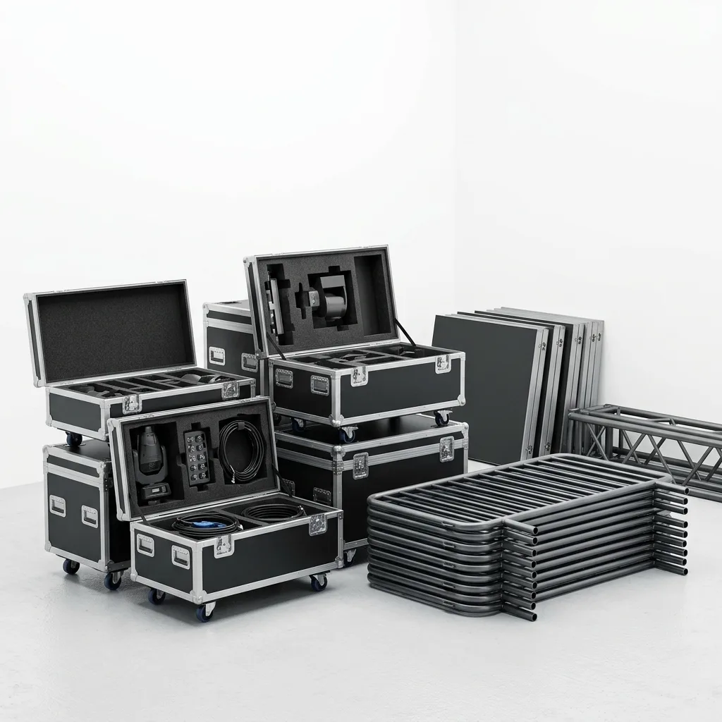 transportes de material de eventos