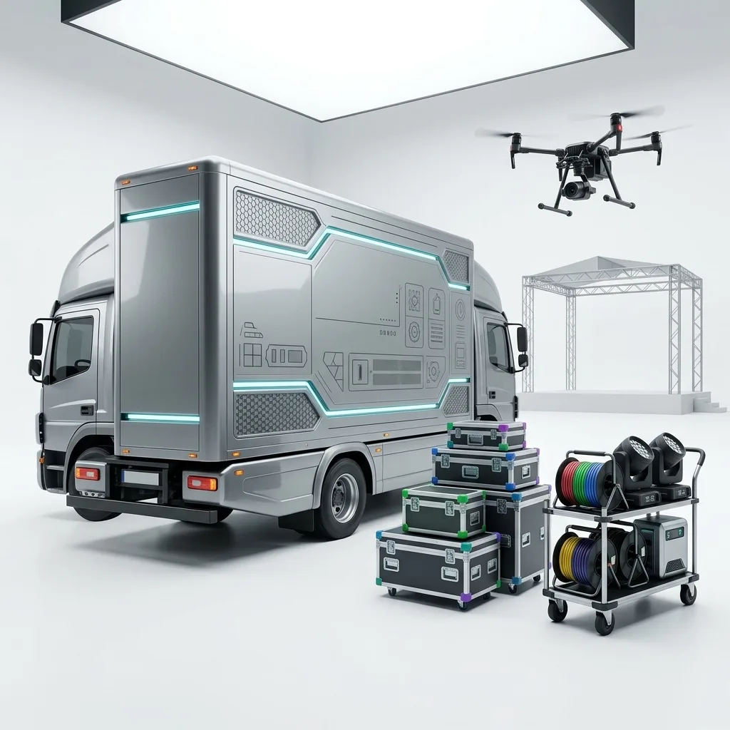 transportes de material de eventos